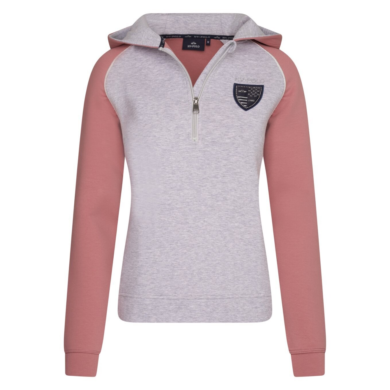 Hoodie mit halbem Reißverschluss Mariet grey