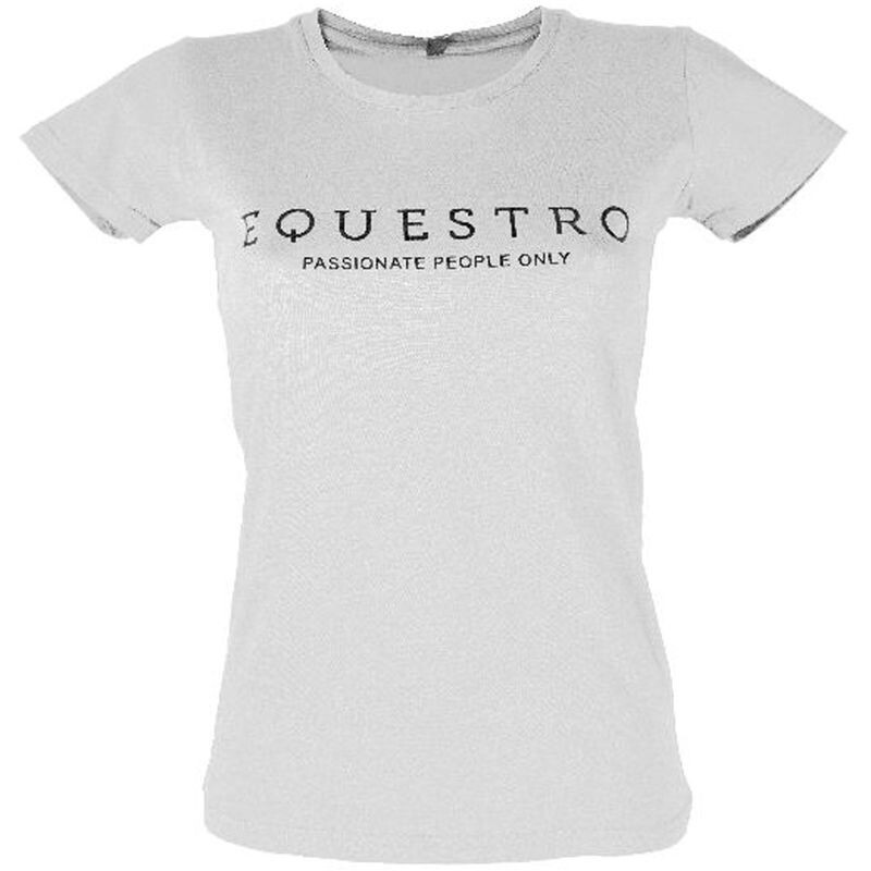 Equestro woman t-shirt slim / weiß Equestro woman t-shirt slim / weiß