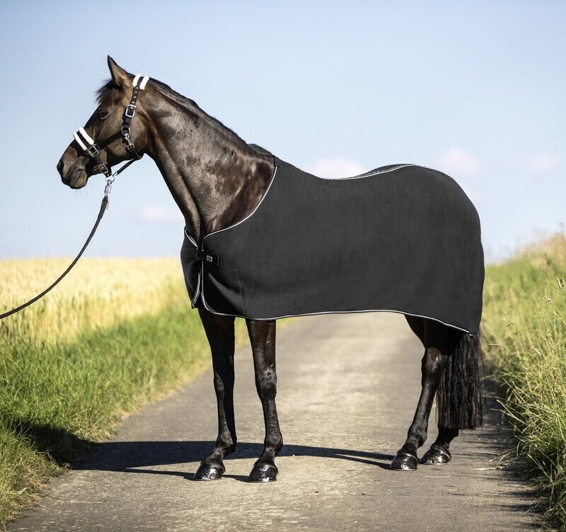 Fleecedecke schwarz