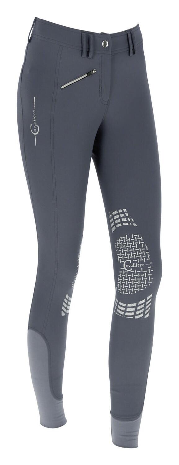 Reithose Bali mit Kniebesatz Kinder grau Reithose Bali mit Kniebesatz Kinder grau