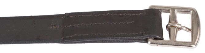 Steigbügelriemen Leder schwarz