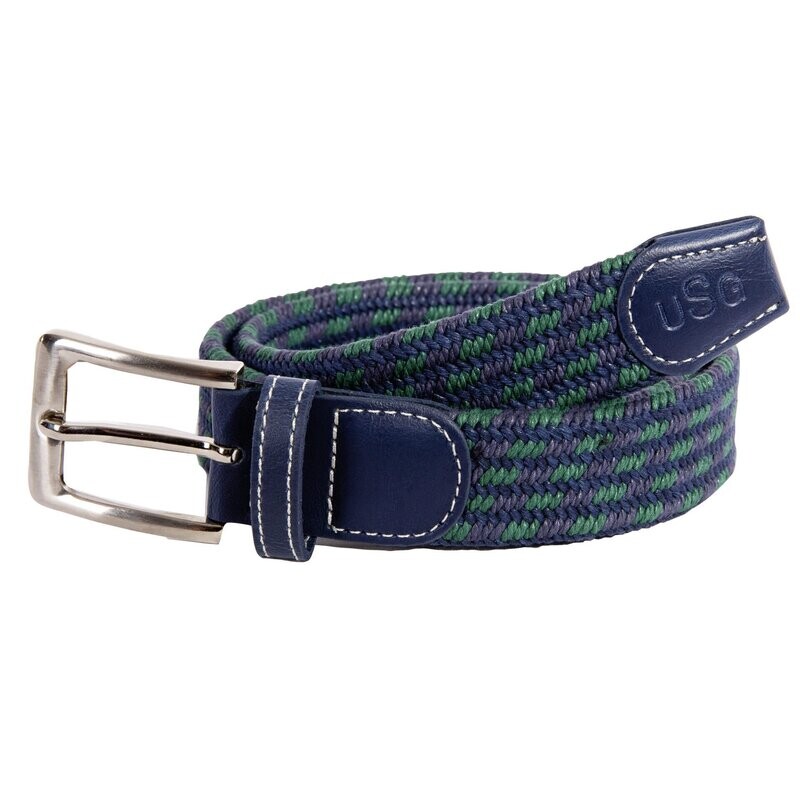 GÜRTEL "EVERY DAY" GEFLOCHTENES MATERIAL marine/grün