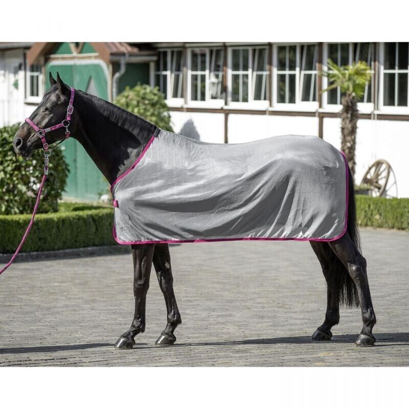 Fliegendecke BASIC   silver grey/pink