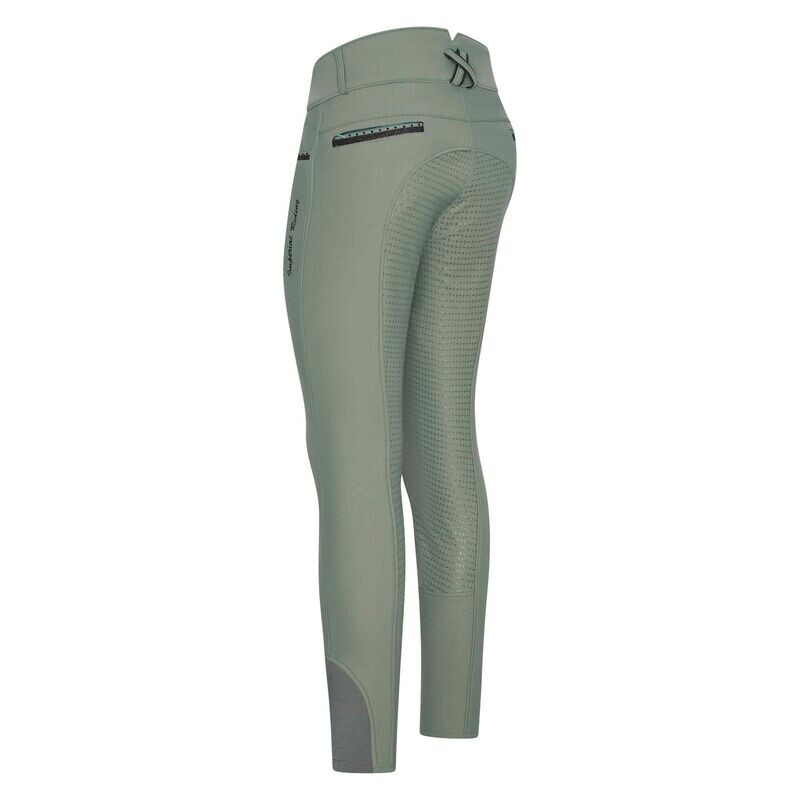 Winter Reithose El Capone high waist winterwarm FullGrip sage green