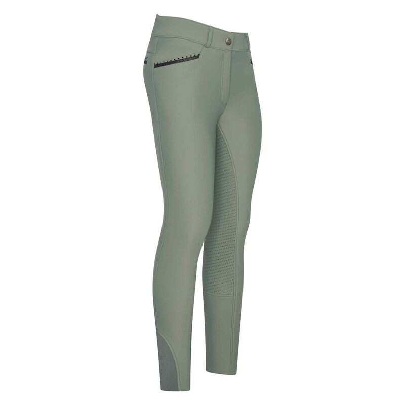 Winter Reithose El Capone high waist winterwarm FullGrip sage green