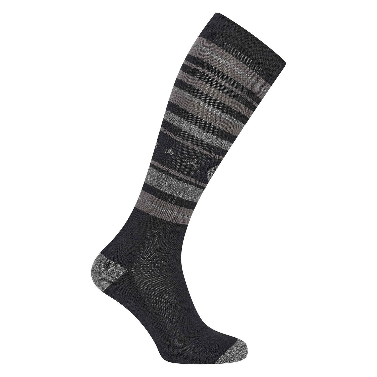 Socken Stripy Sparkle / black Socken Stripy Sparkle / black