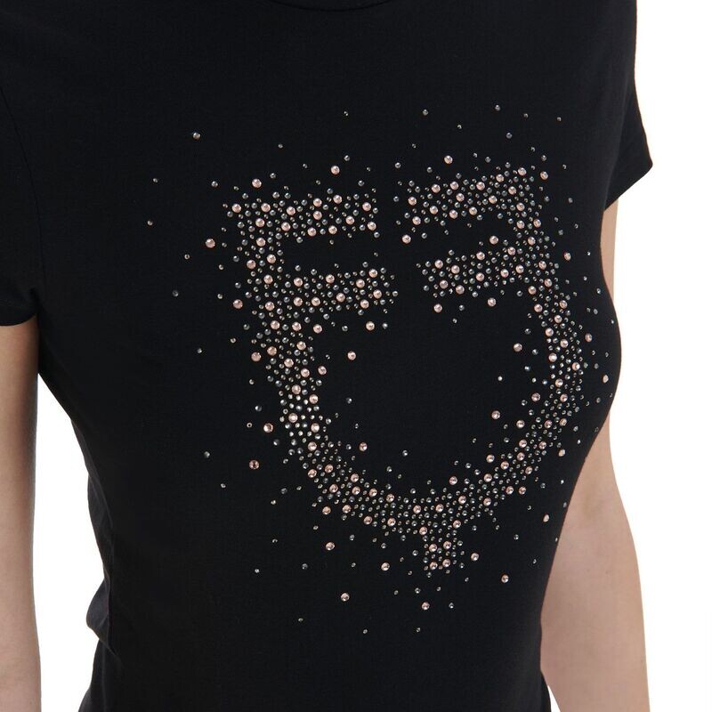 T- Shirt mit Glitzer-Logo