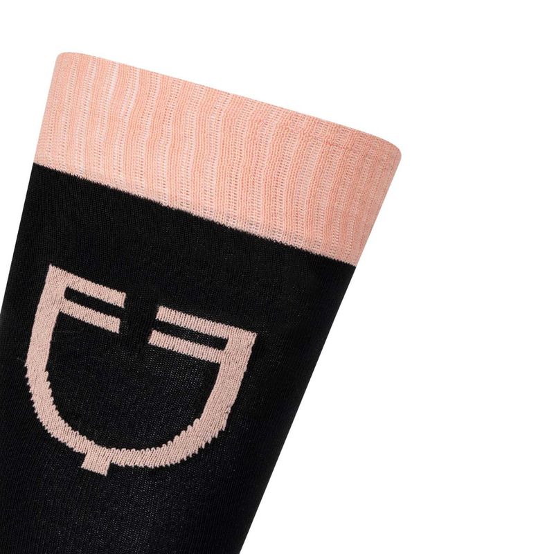 Reitsocken Equestro mit kontrastierendem Logo