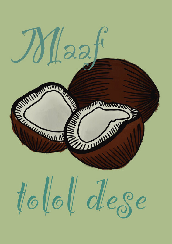 Wenskaart Maaf Tolol Dese XL