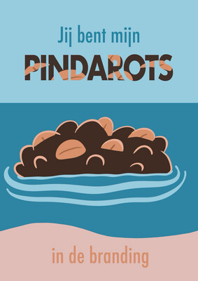 Wenskaart Pindarots In De Branding XL
