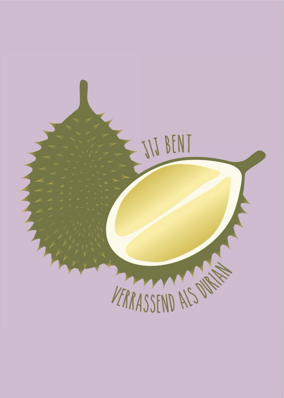 Wenskaart Verrassend Als Durian