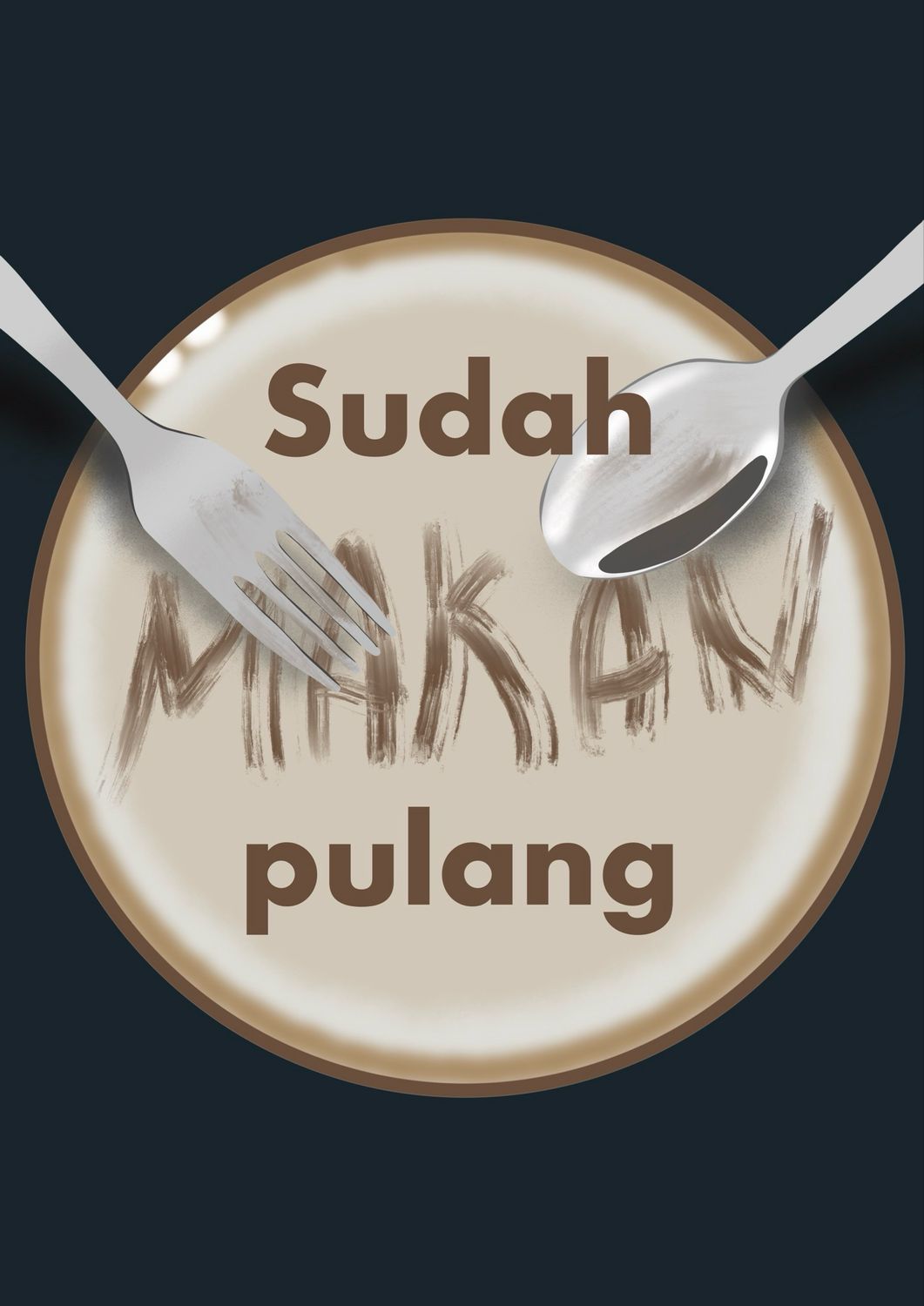 Wenskaart Sudah makan pulang