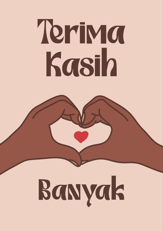 Wenskaart Terima kasih