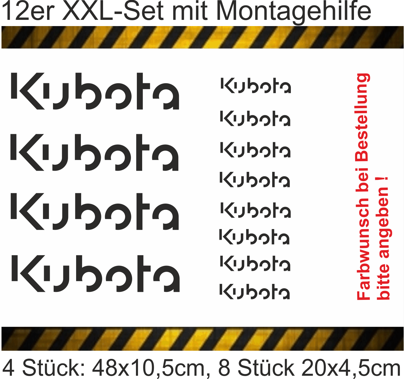 Kubota - 12er Set