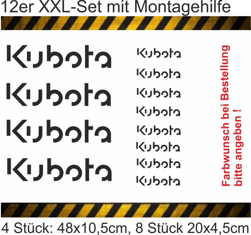 Kubota - 12er Set