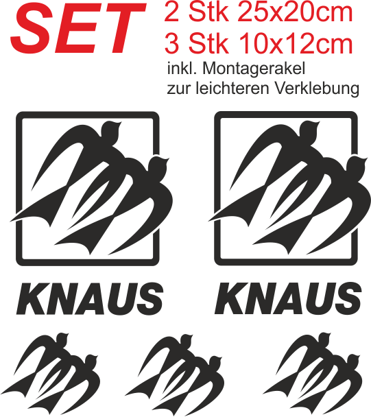 KNAUS - 5er Set