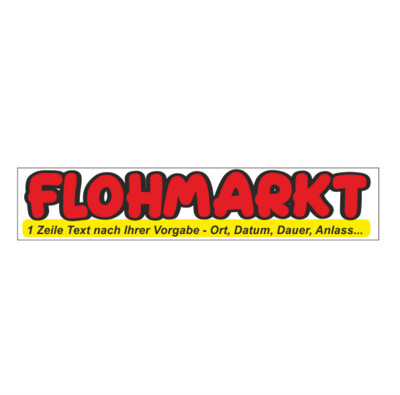 Banner Flohmarkt 3m
