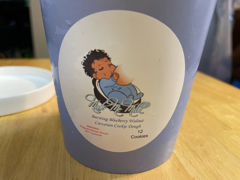 Bursting blueberry Chocolate Chip Walnut Baked Lactation Cookies