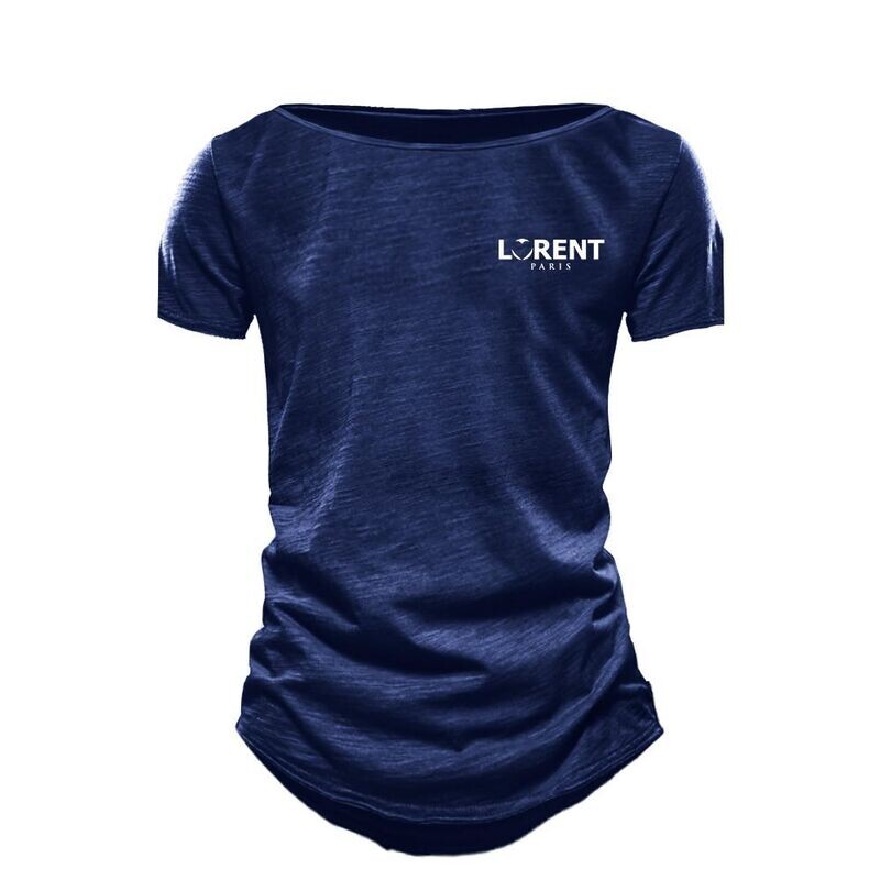 Tshirt Homme Col Mariner fit Navy manche courte - Lorent PARIS