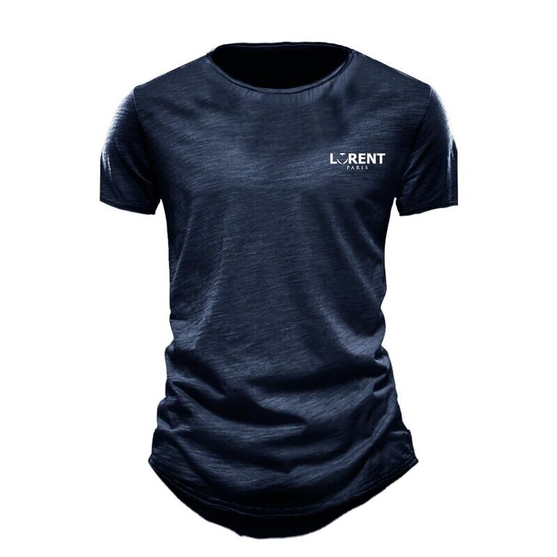 Tshirt Homme Col Rond fit Navy manche courte - Lorent PARIS