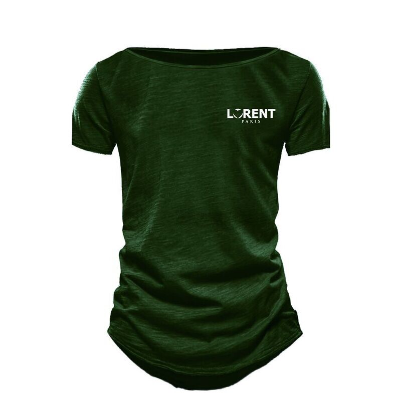 Tshirt Homme Col Mariner fit Kaki manche courte - Lorent PARIS