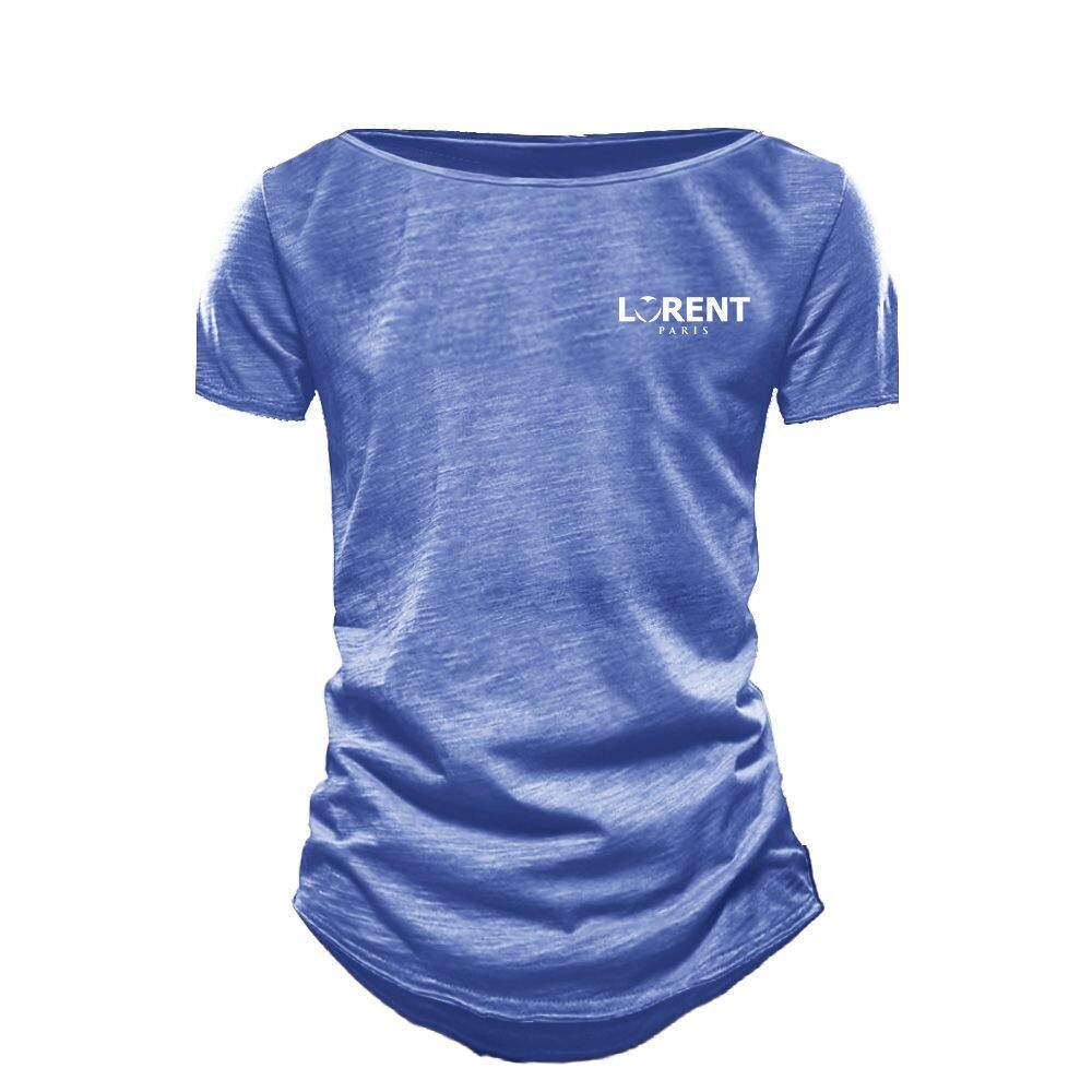 Tshirt Homme Col Mariner fit Bleu manche courte - Lorent PARIS