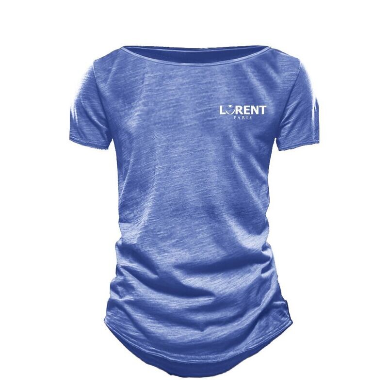 Tshirt Homme Col Mariner fit Bleu manche courte - Lorent PARIS