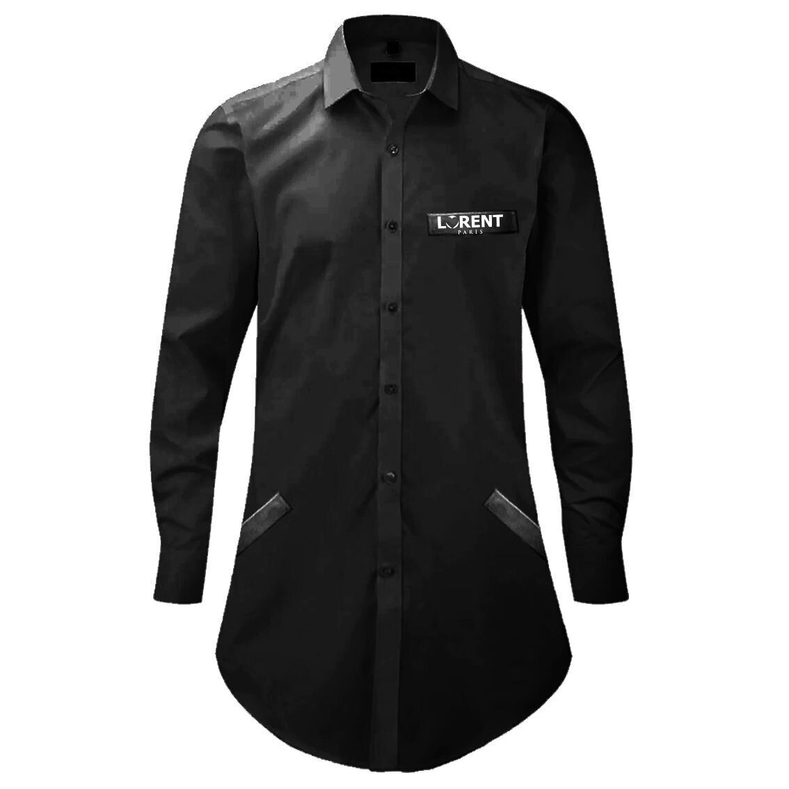 Tunique Homme - coupe Courte Fit Noir - Lorent PARIS