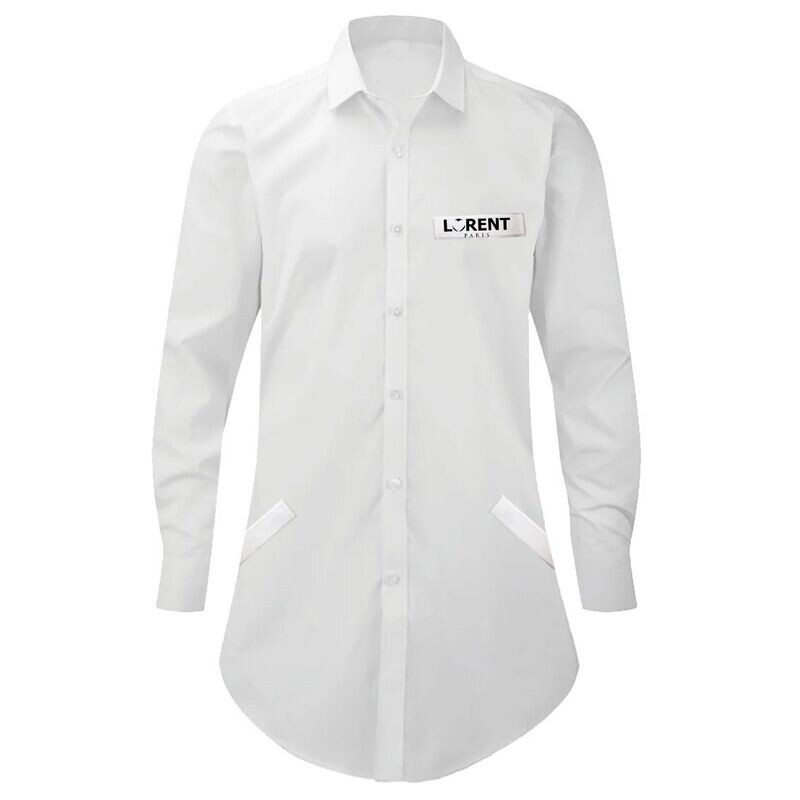 Tunique Homme - coupe Courte Fit Blanc - Lorent PARIS