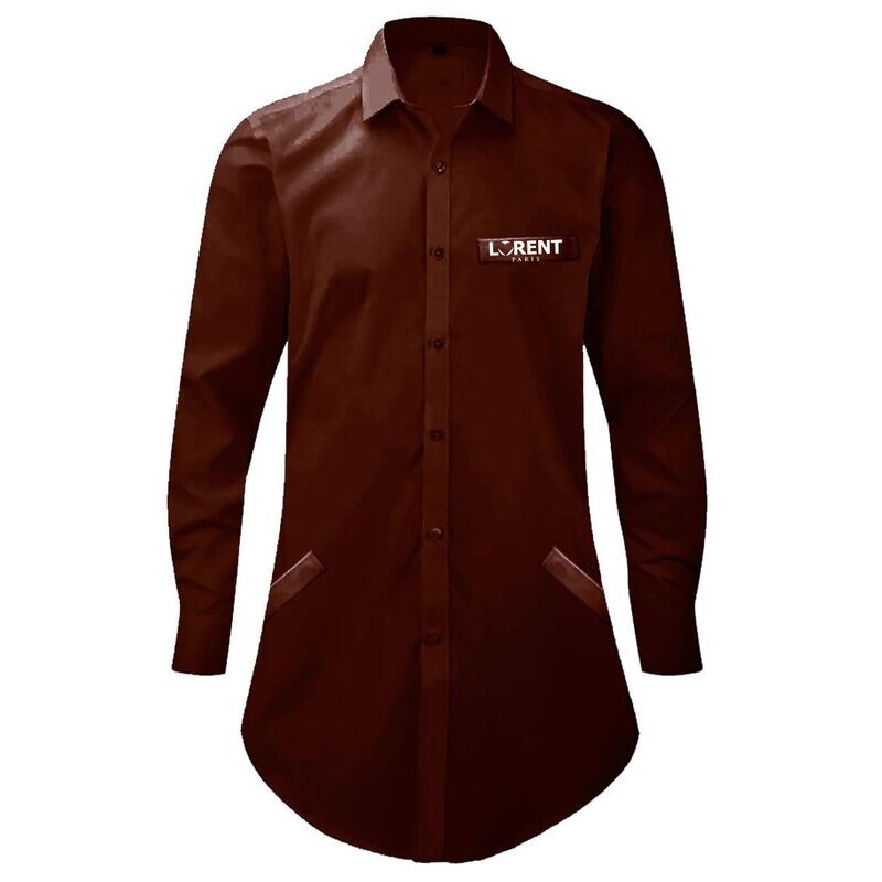 Tunique Homme - coupe Courte Fit Brown - Lorent PARIS
