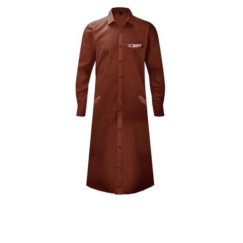 Tunique Homme - coupe Longue Fit Brown - Lorent PARIS