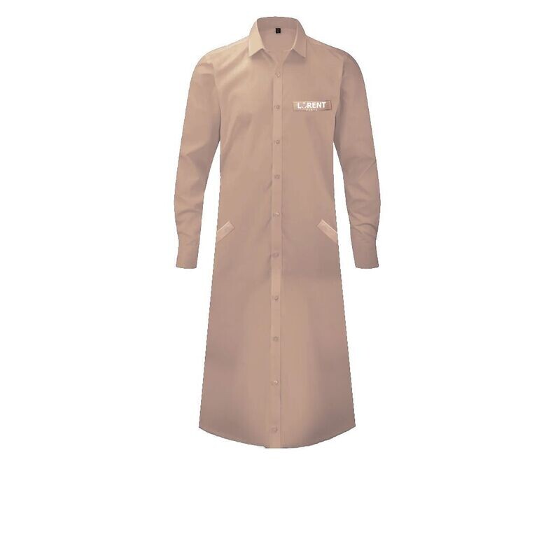 Tunique Homme - coupe Longue Fit Ecru - Lorent PARIS