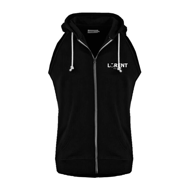 Hoodie Débardeur Homme - coupe Fit Black - Lorent PARIS