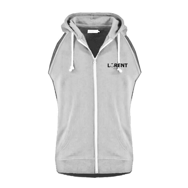 Hoodie Débardeur Homme - coupe Fit White - Lorent PARIS