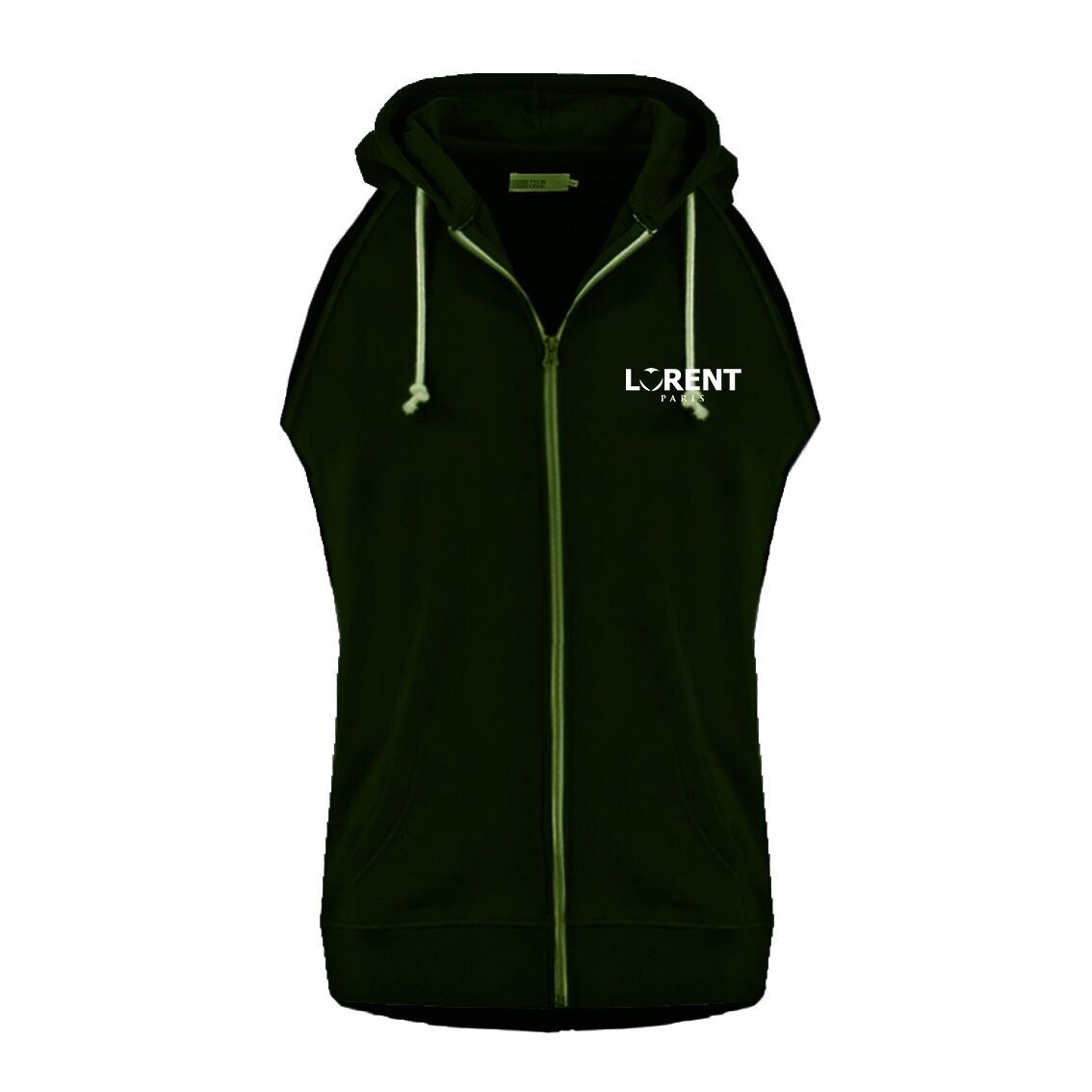 Hoodie Débardeur Homme - coupe Fit Kaki - Lorent PARIS