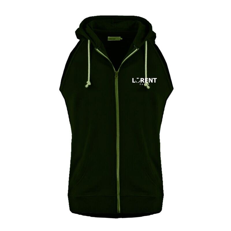 Hoodie Débardeur Homme - coupe Fit Kaki - Lorent PARIS