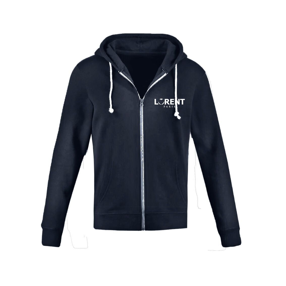 Hoodie Court Homme - coupe Court Fit Navy - Lorent PARIS