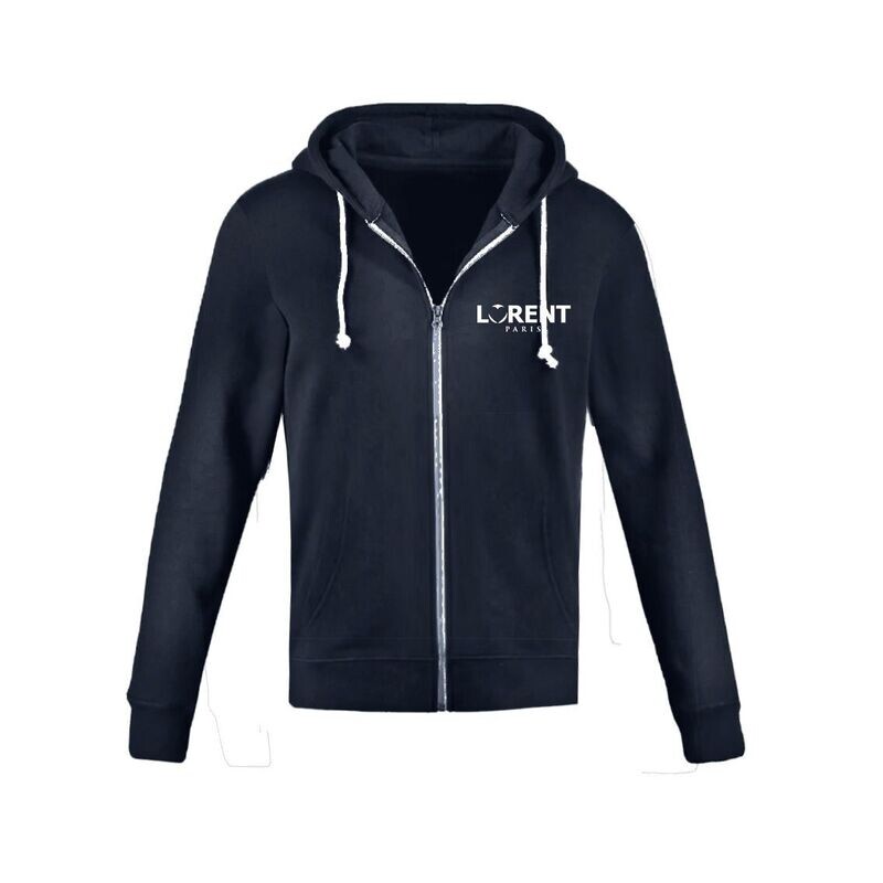 Hoodie Court Homme - coupe Court Fit Navy - Lorent PARIS
