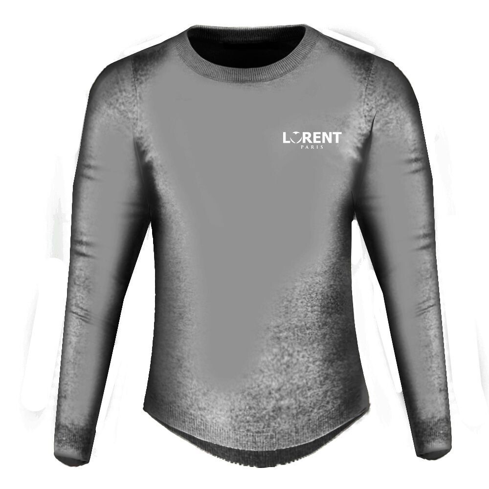Pull Over Homme - coupe Fit Col Rond Grey - Lorent PARIS
