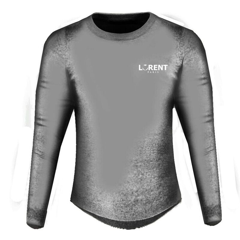 Pull Over Homme - coupe Fit Col Rond Grey - Lorent PARIS