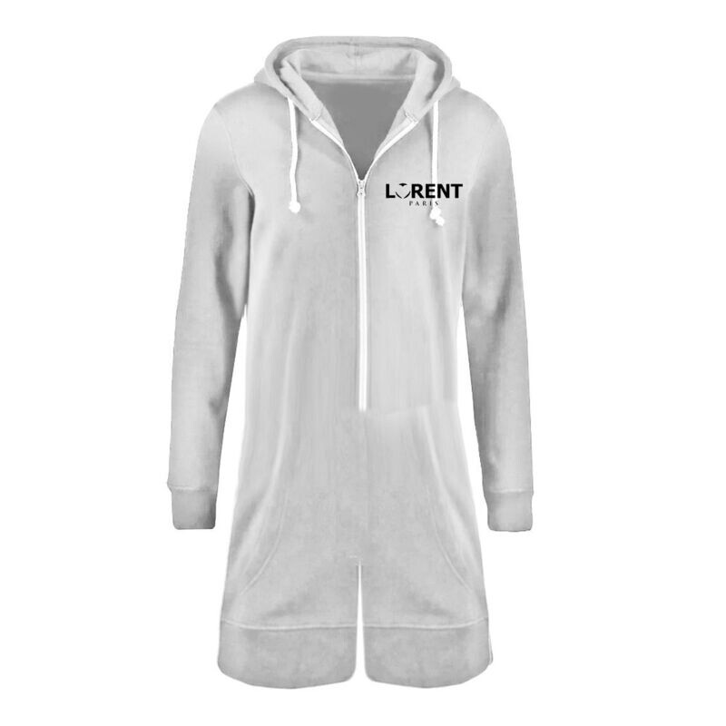 Combishort Hoodie Homme - coupe Fit Blanc - Lorent PARIS