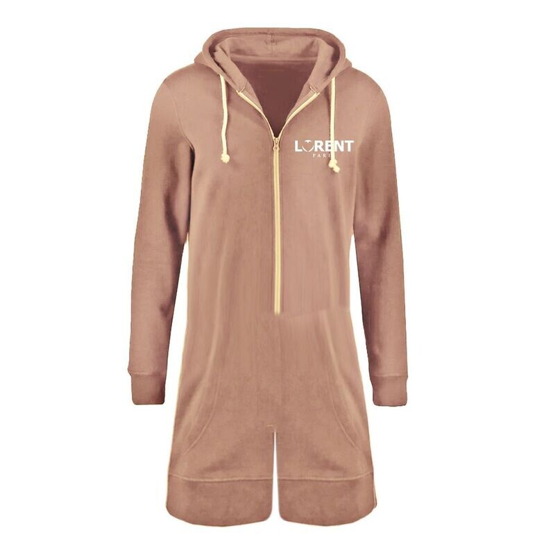 Combishort Hoodie Homme - coupe Fit Ecru - Lorent PARIS