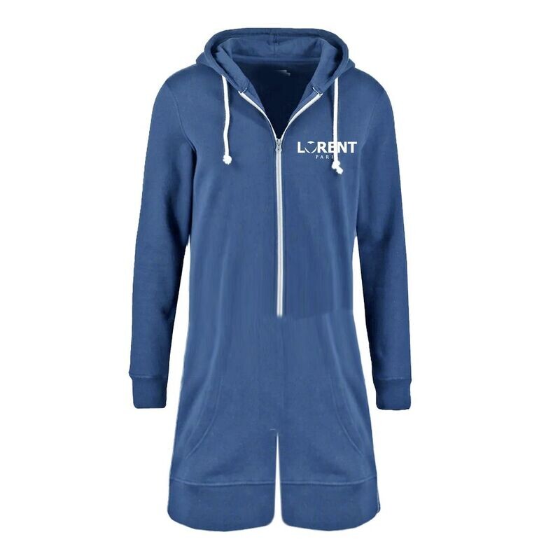 Combishort Hoodie Homme - coupe Fit Bleu- Lorent PARIS