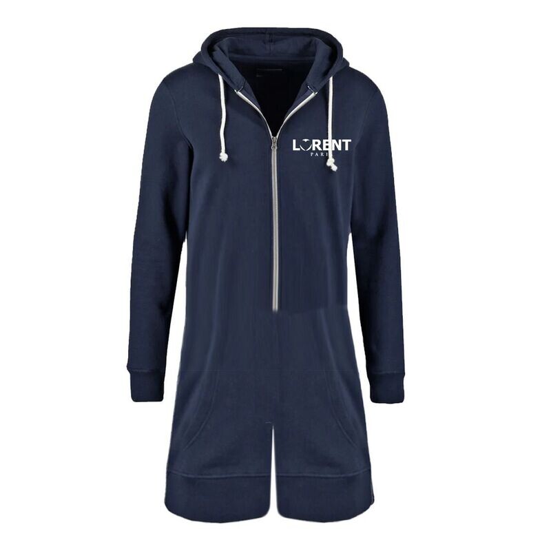 Combishort Hoodie Homme - coupe Fit Navy - Lorent PARIS