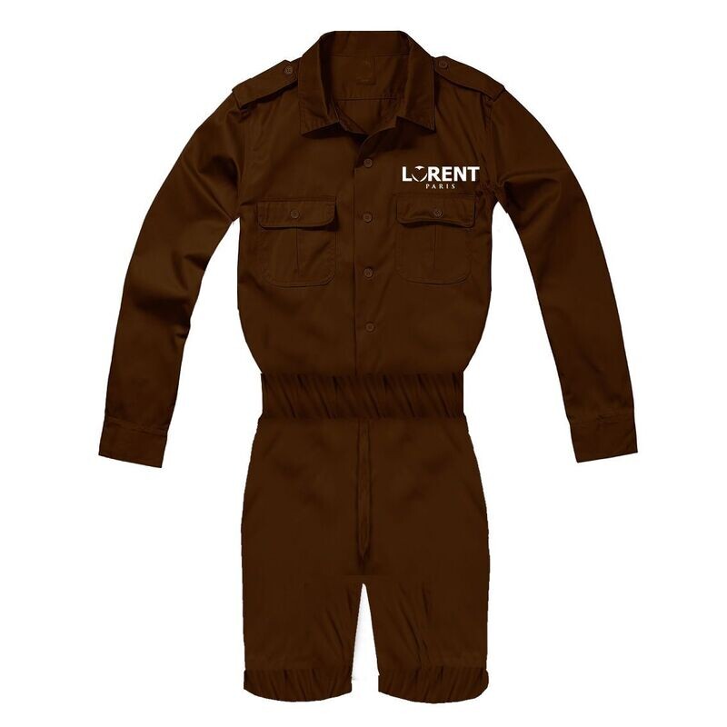 Combishort Homme - coupe Fit Brown - Lorent PARIS