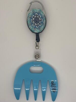 Clipper mandala bleu