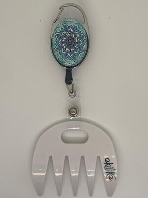 Grat-grat  blanc - Clipper mandala bleu
