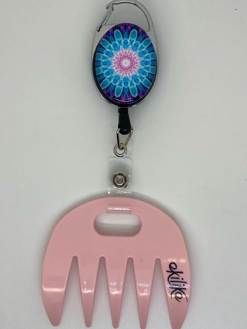 Grat-grat  rose - Clipper mandala bleu rose