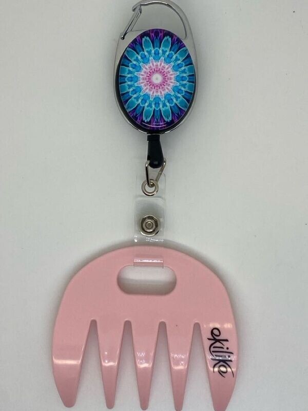 Grat-grat  rose - Clipper mandala bleu rose