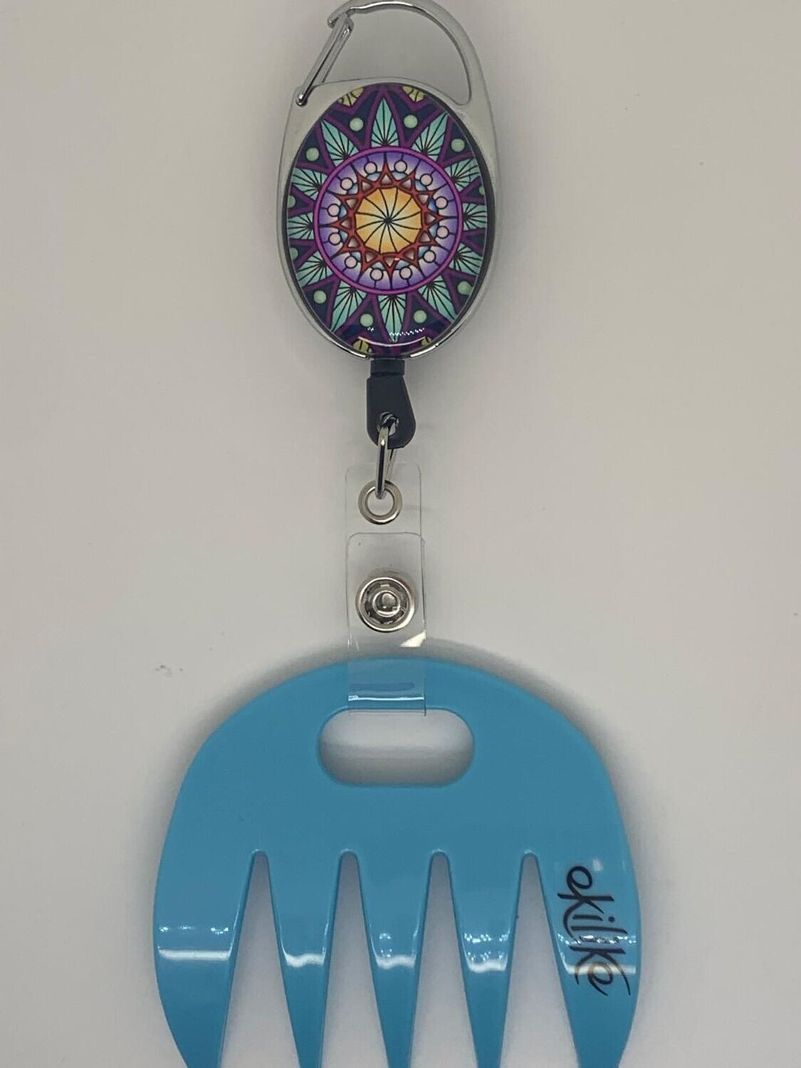 Grat-grat  bleu - Clipper mandala violet